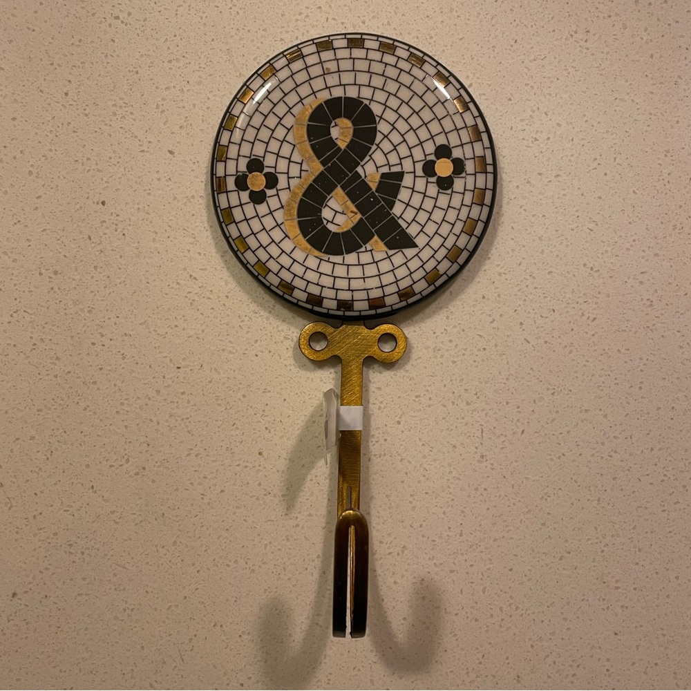 Anthropologie Wall Hook - Subway Tile Ampersand